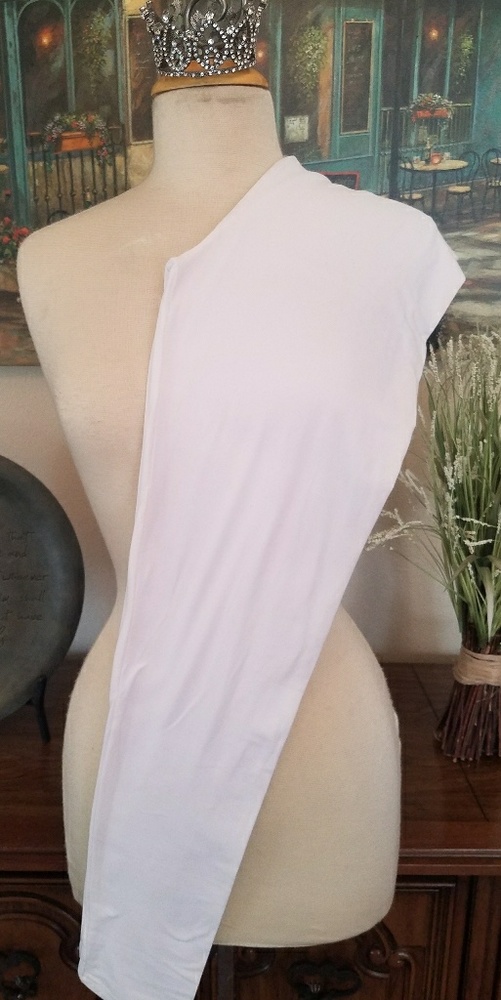 Solid white leggings